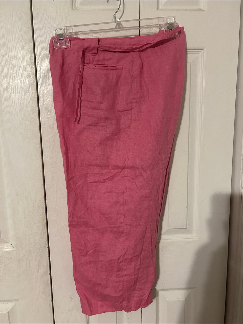 Kim Rogers Pink Linen Pants.  Size 12